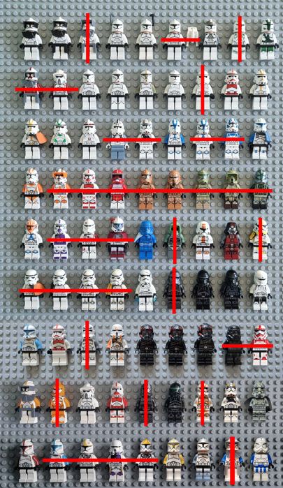 Lego Star Wars мініфігурки (Клони та Імперія)