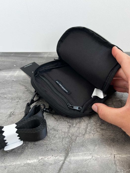 Сумка месенджер NASA від House Brand чорна нова