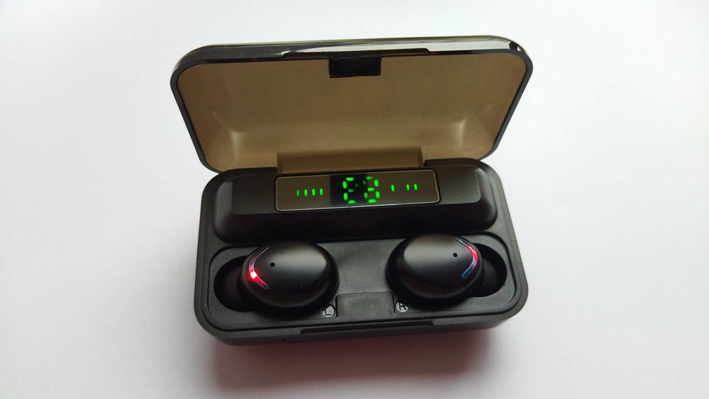 Bluetooth Навушники F9 Бездротові — LED Display. Power Bank