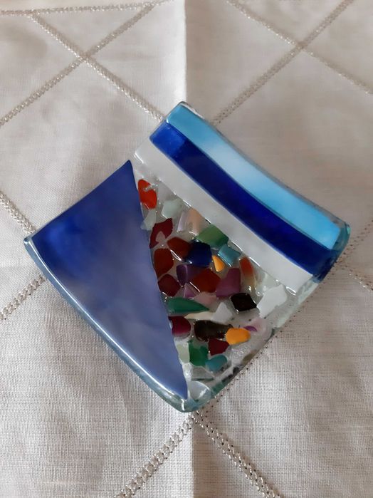 Prato multicolor em Murano