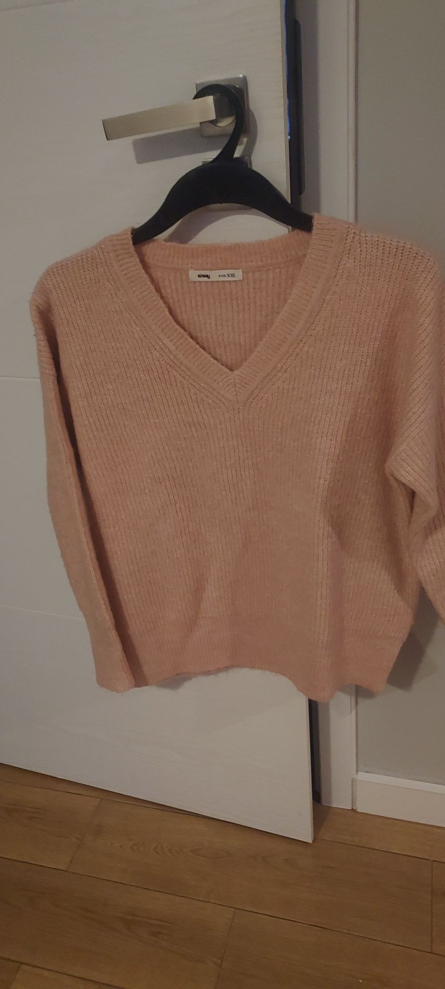 Sweter różowy Sinsay oversize XXS, 32