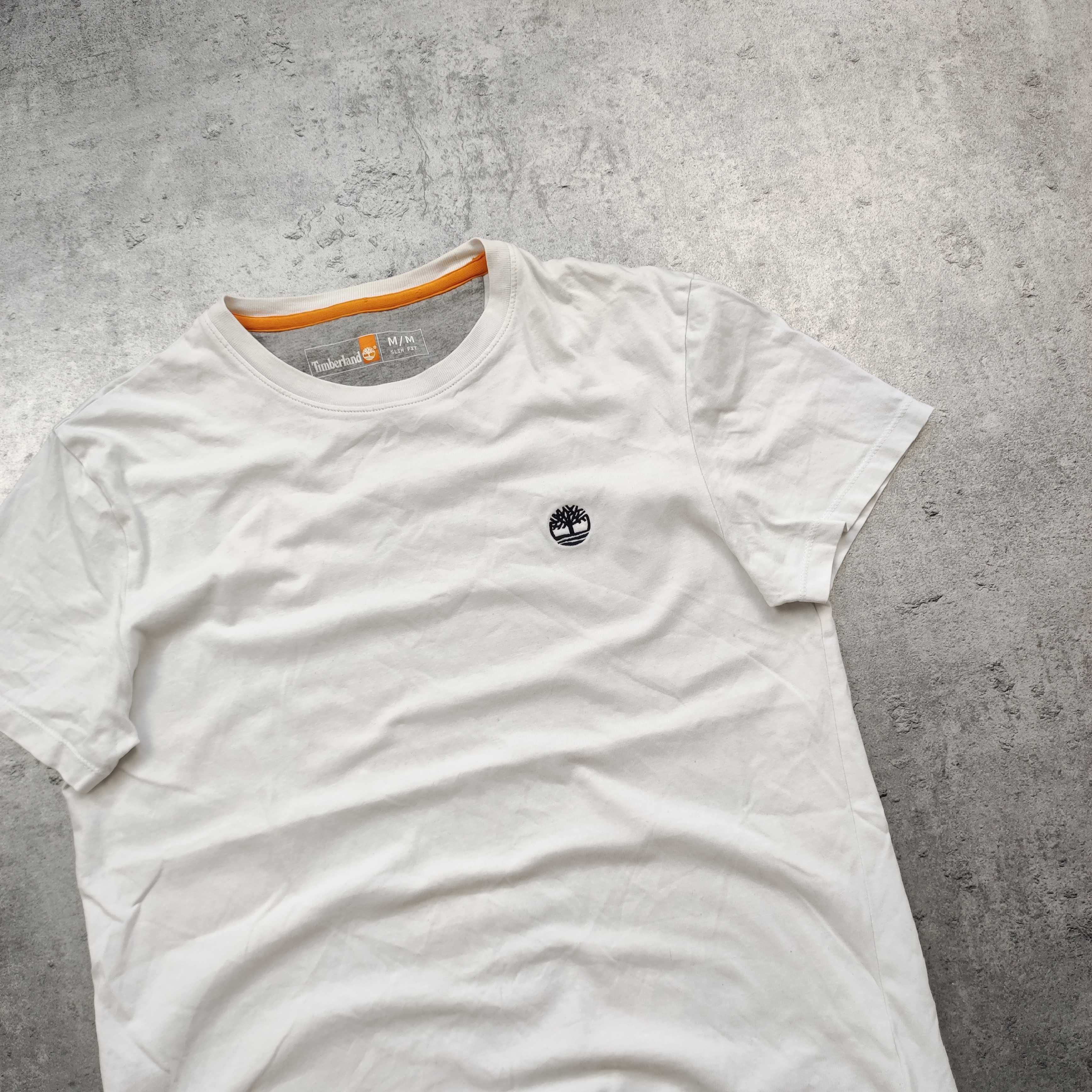 MĘSKA Elegancka PREMIUM Bawełna Casual Haft Logo Timberland Koszulka