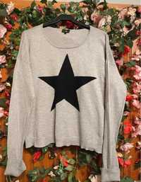 Sweter z gwiazda KappAhl roz170