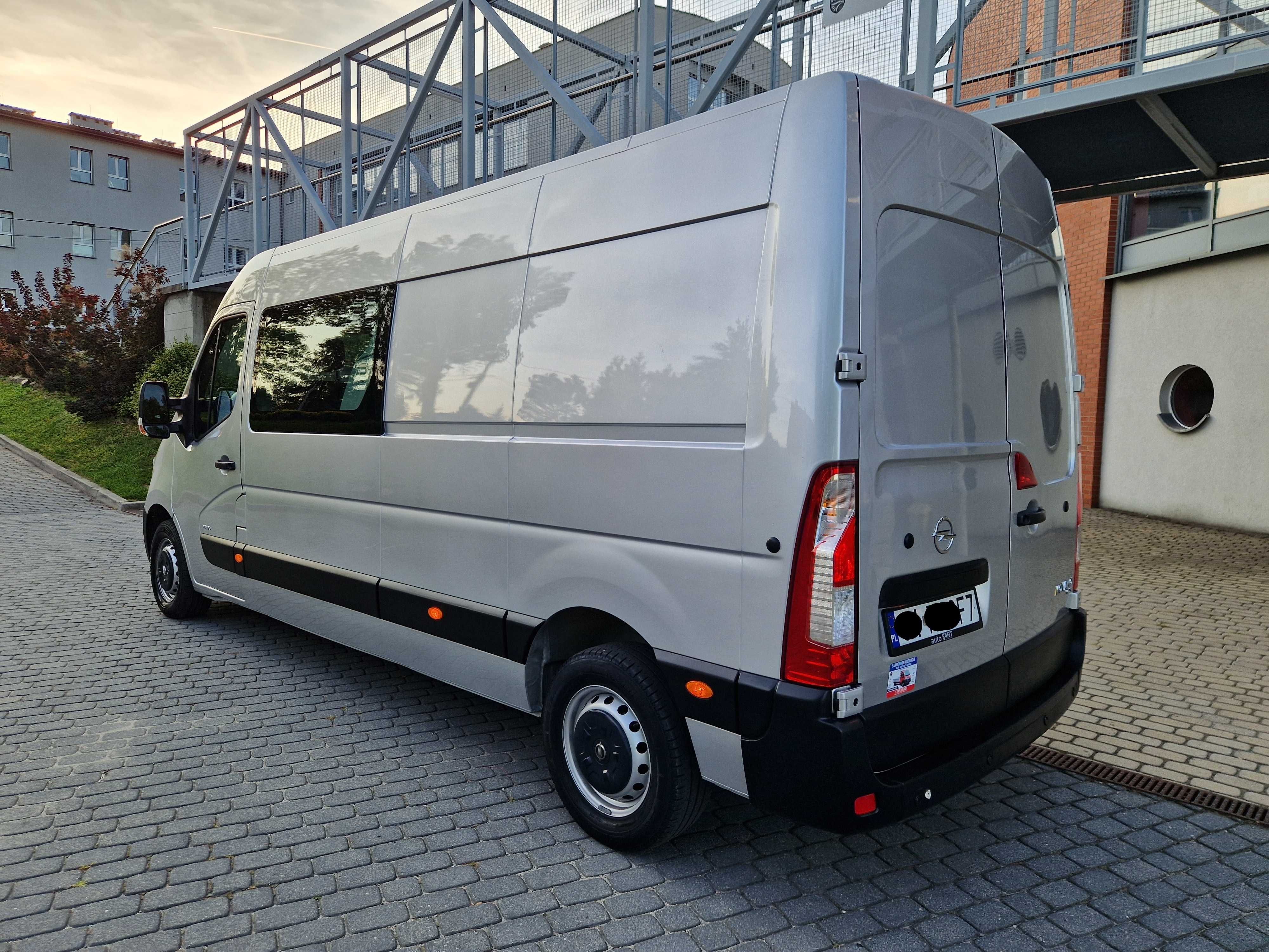 Opel Movano Max L4H2 7 Osobowy Brygadówka Klima master ducato F-Vat23%