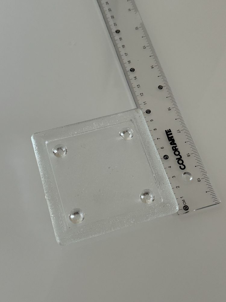 Base quadrada para vela