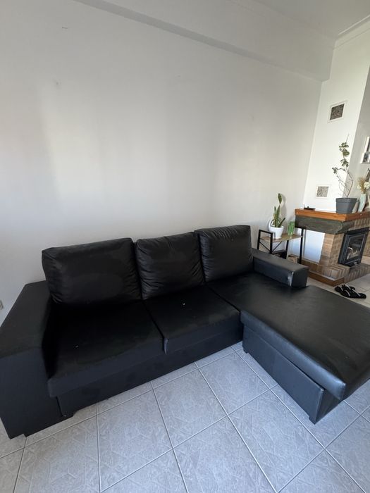 Sofá com marcas de uso