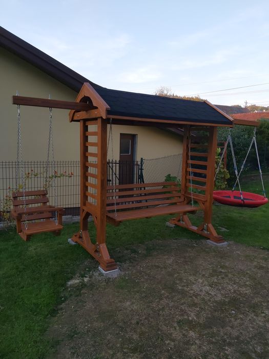 Huśtawka duża + mała + bocianie gniazdo