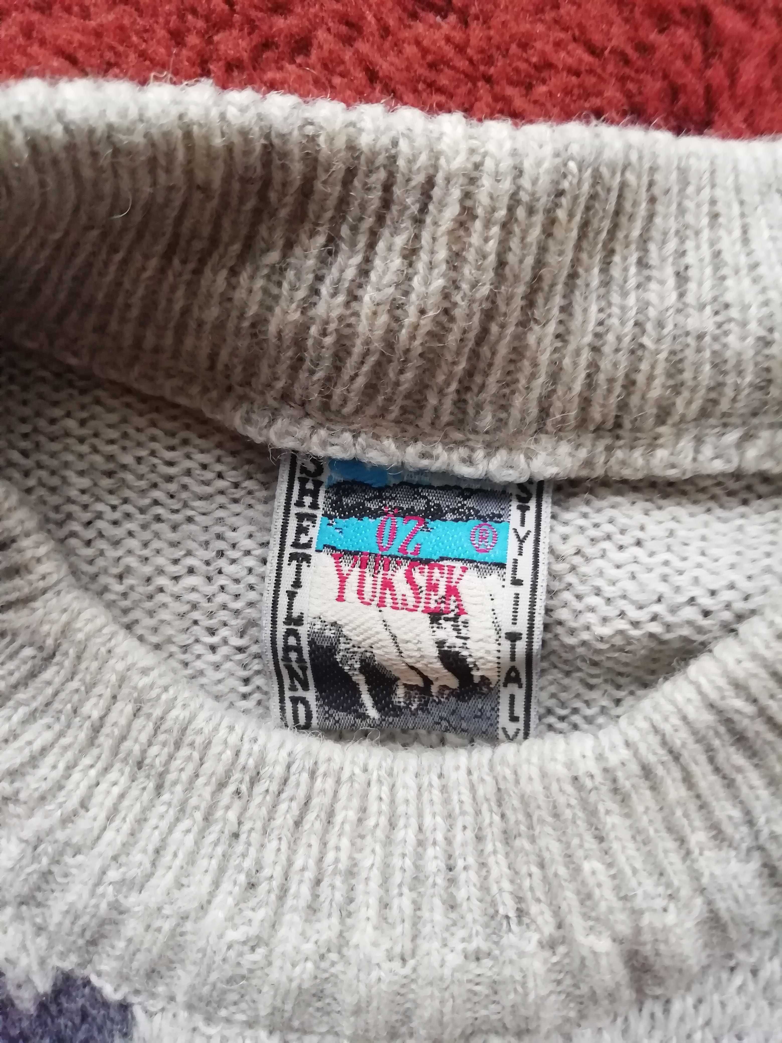 Elegancki ciepły sweter męski XL