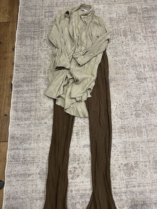 Костюм зара оливковий