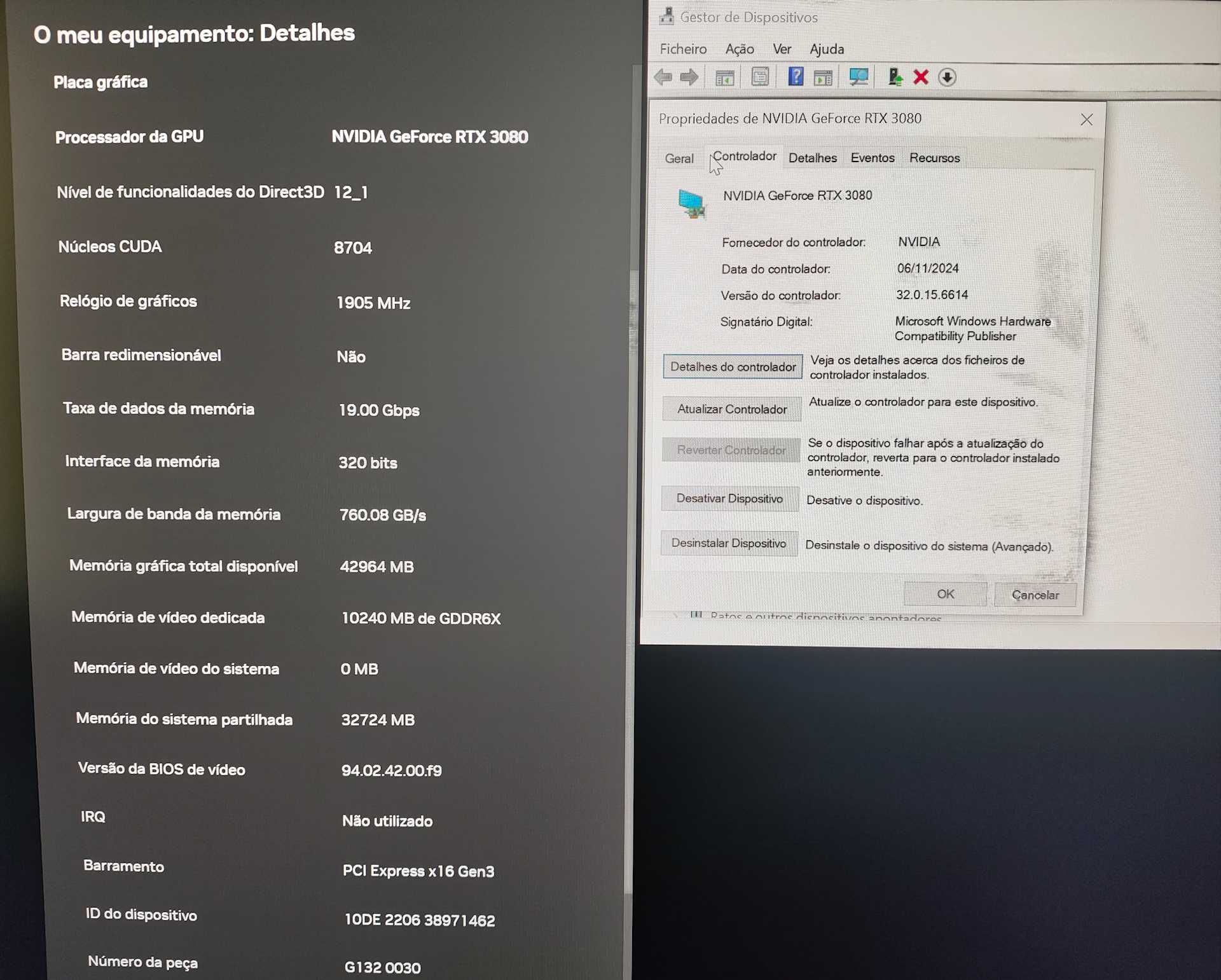 MSI Geforce RTX 3080 SUPRIM X em caixa
