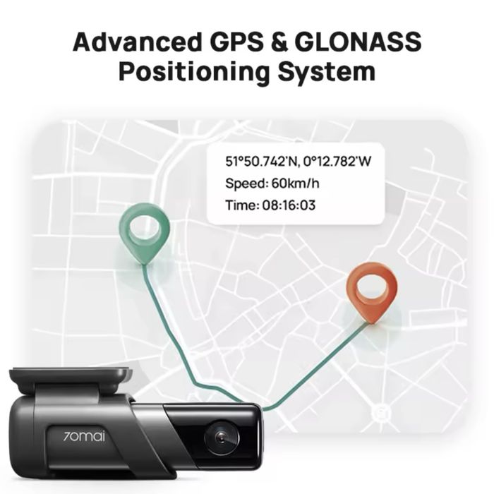 Відеореєстратор 70mai Dash Cam M500, 32 гБт black