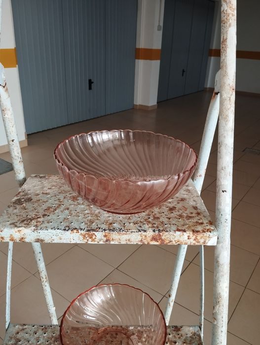 43 peças - Pratos e copos arcoroc rosaline