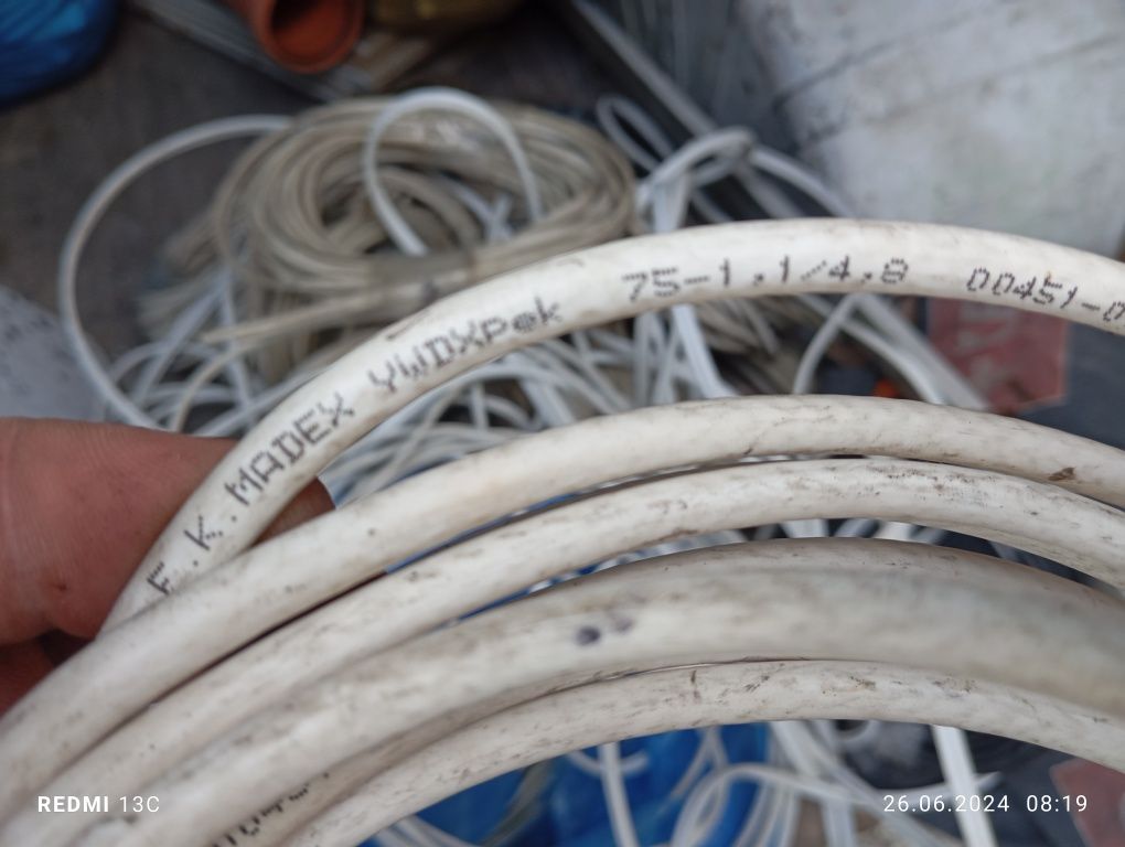 Kable telefoniczne, monitoring, alarmowe po budowie, przewody