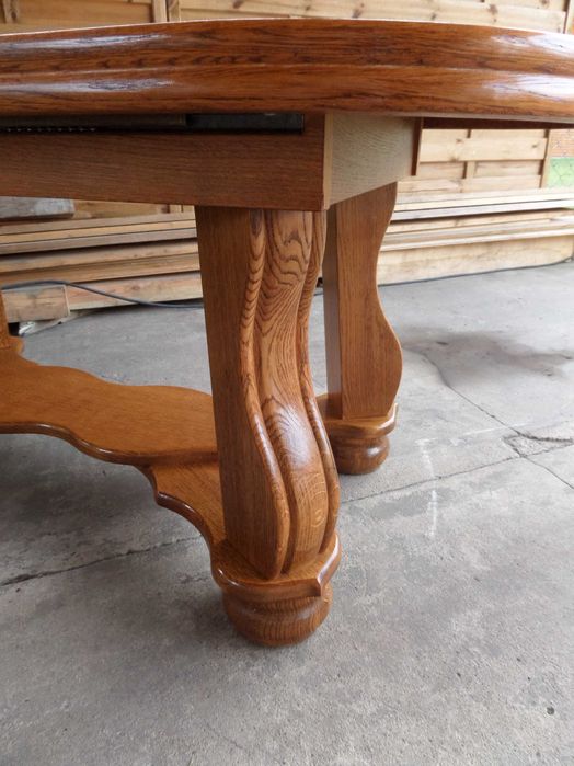 piękna rozkładana duża dębowa ława PYKA  stan bdb wysyłka dowóz