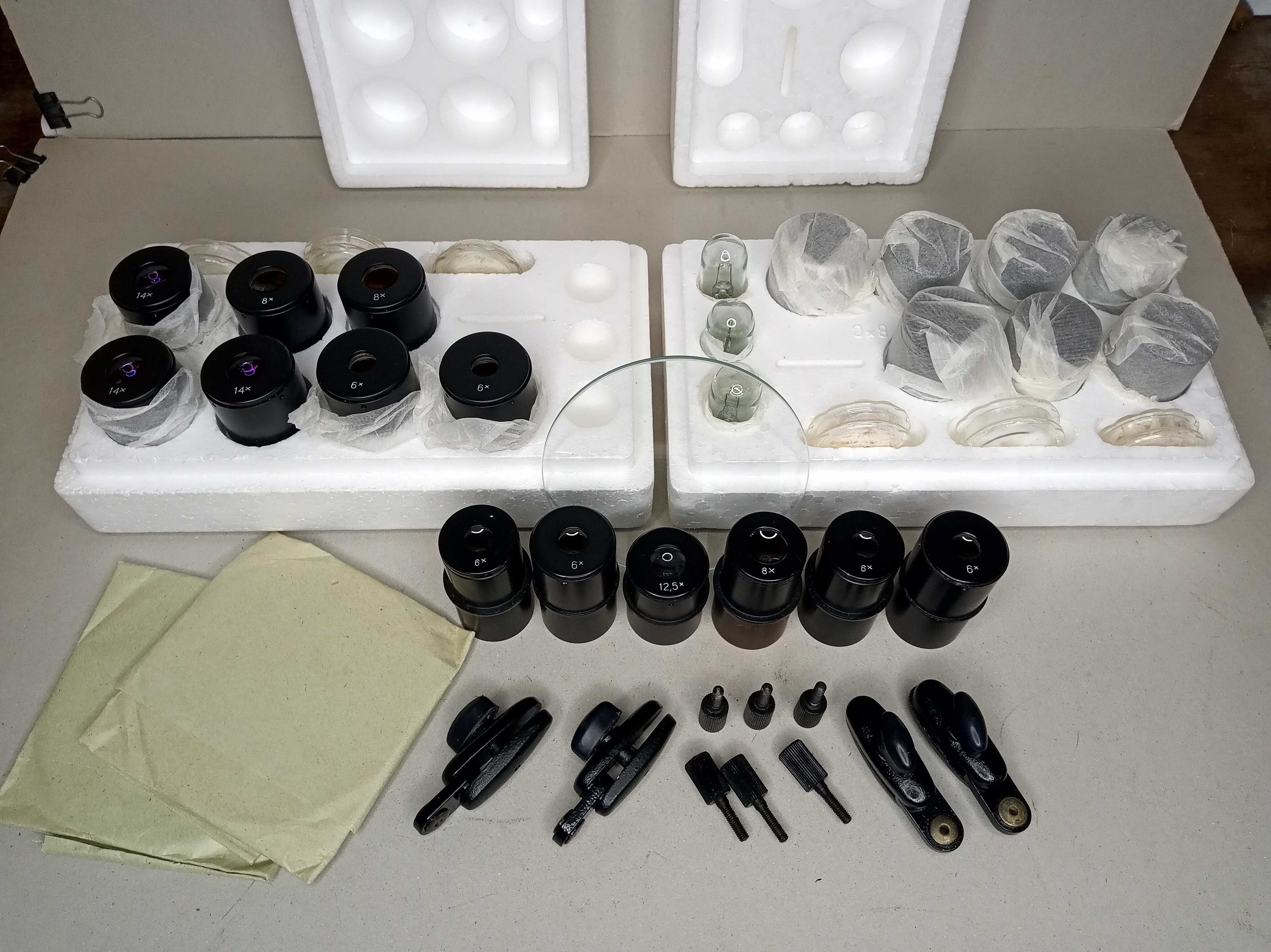 Окуляри мікроскопів Ломо Биолам МБИ Метам PZO МБС Carl Zeiss Reichert