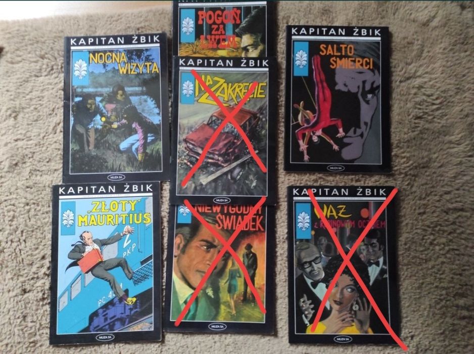 Kapitan Żbik komiksy - 4 części