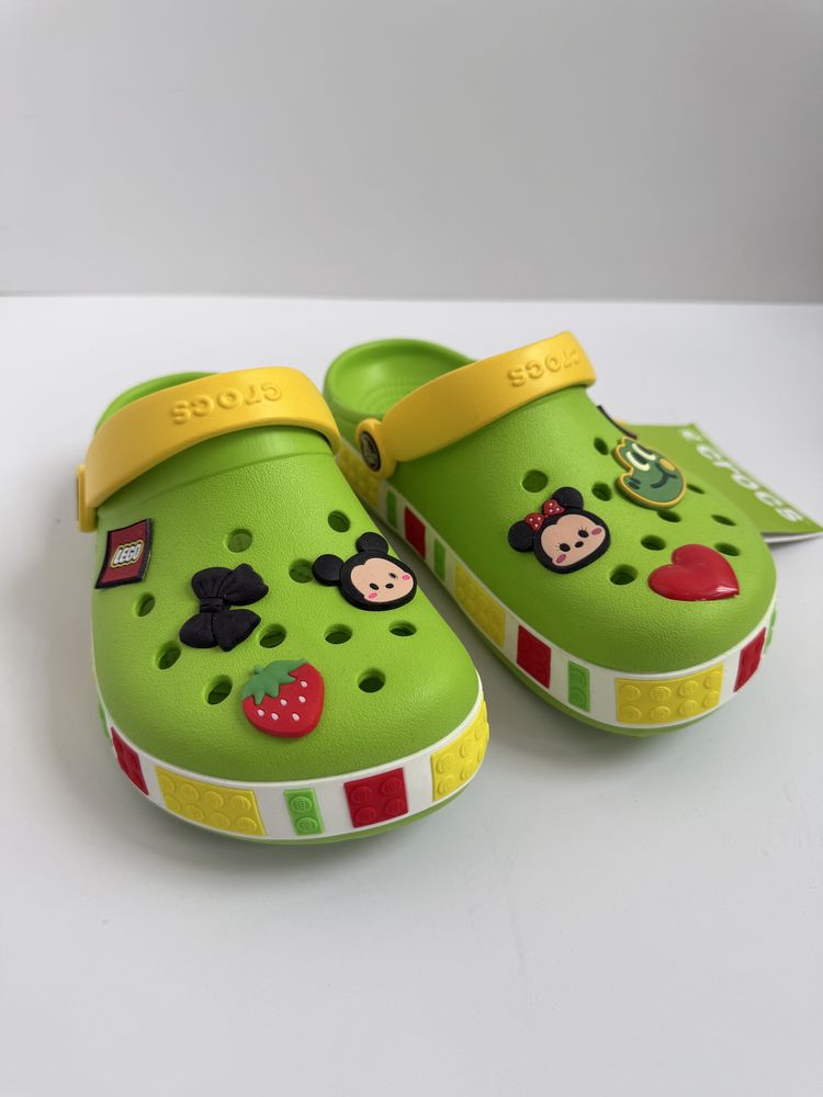 Crocs дитячі  крокси мʼякі салатові