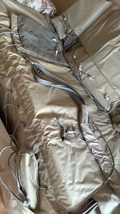 Pressoterapia a funcionar