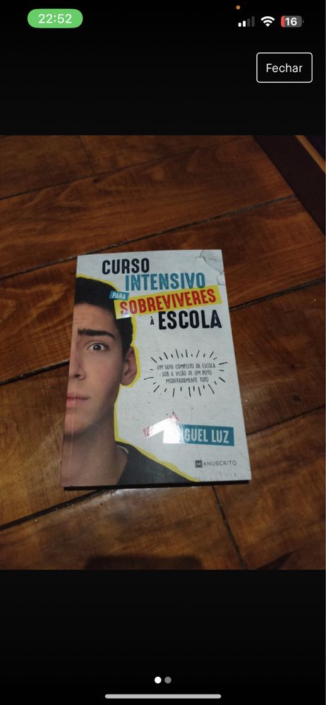 Livro “curso intensivo para sobreviveres à escola”