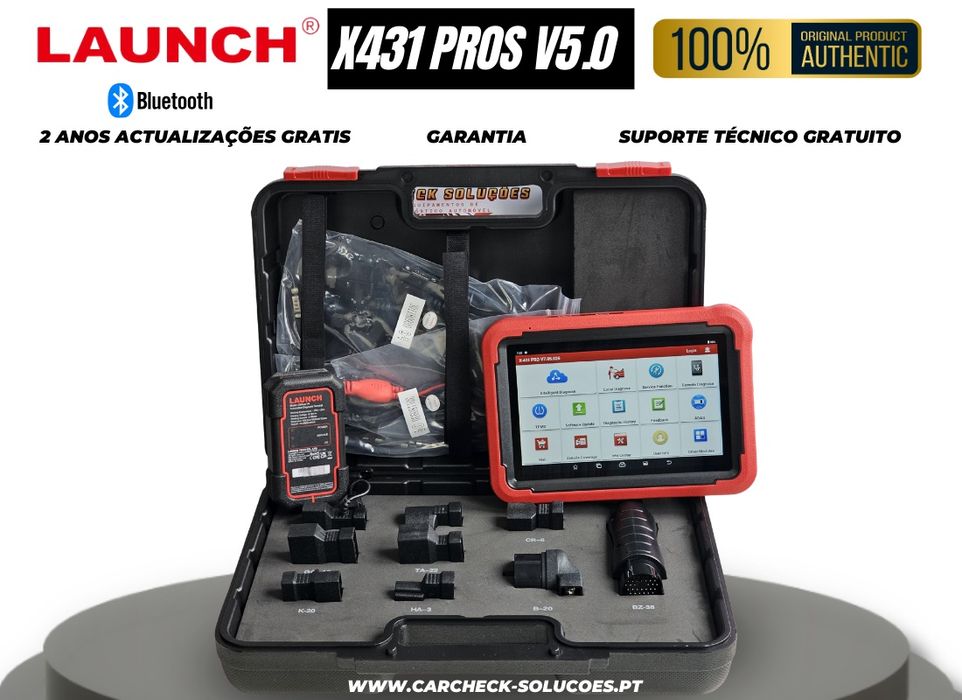 Launch X431 PROS V 5.0 + Kit Mala Adaptadores OBD
