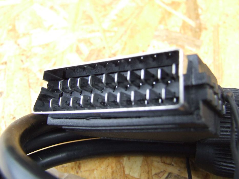 Шнур для радиоапаратуры Scart-scart новый /Скарт на 21pin/не HDMI