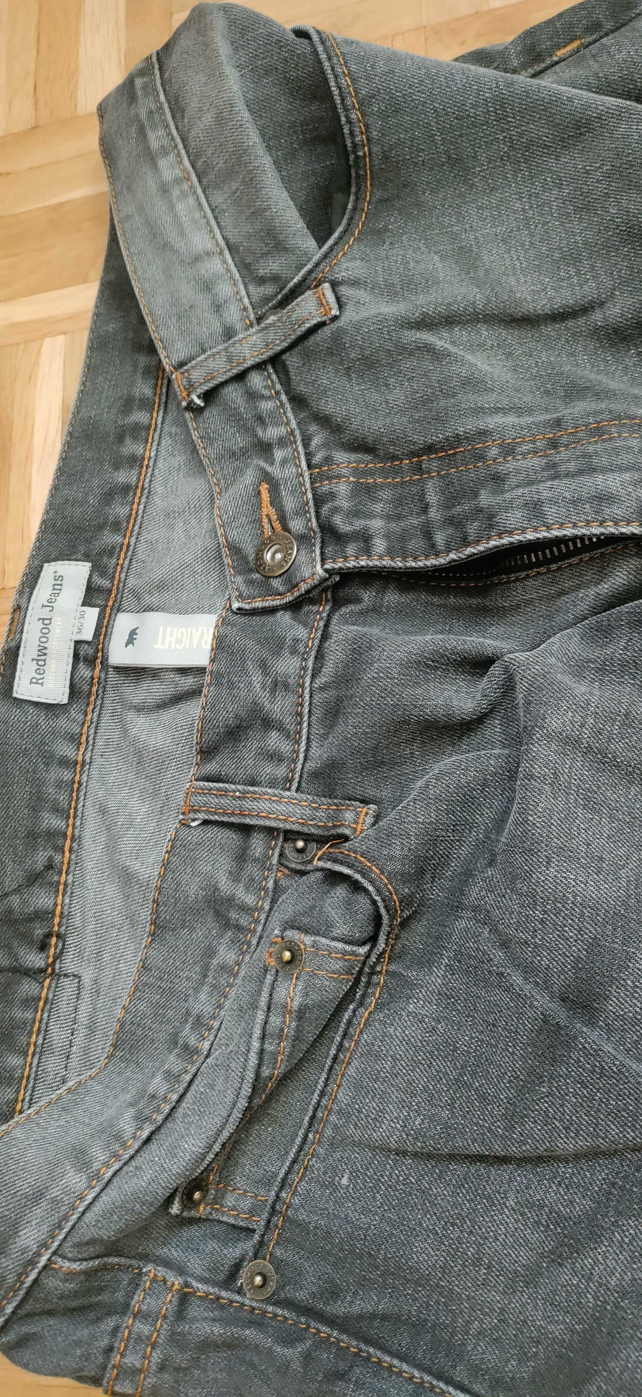 Spodnie jeansy dżinsy męskie 36/30 pas 95 cm straight fit