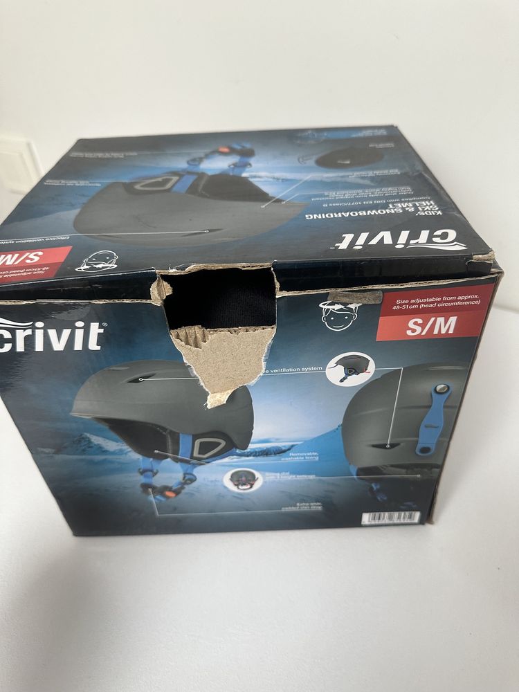 Дитячий шолом Crivit для лиж та сноуборду 48-51 см S/M