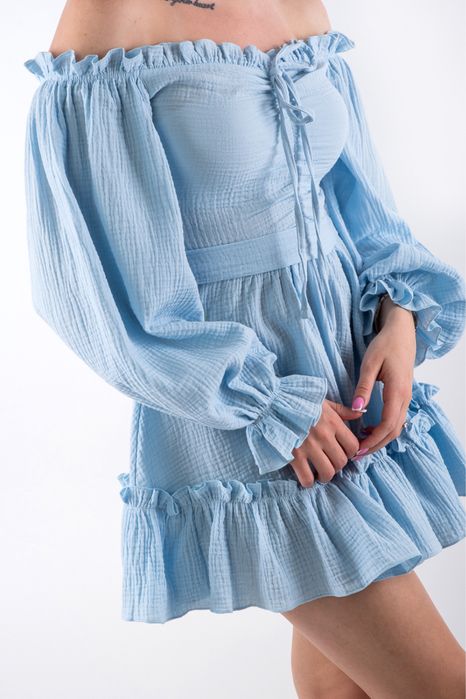 Сукня блактина міні з мусліну вживана feminista