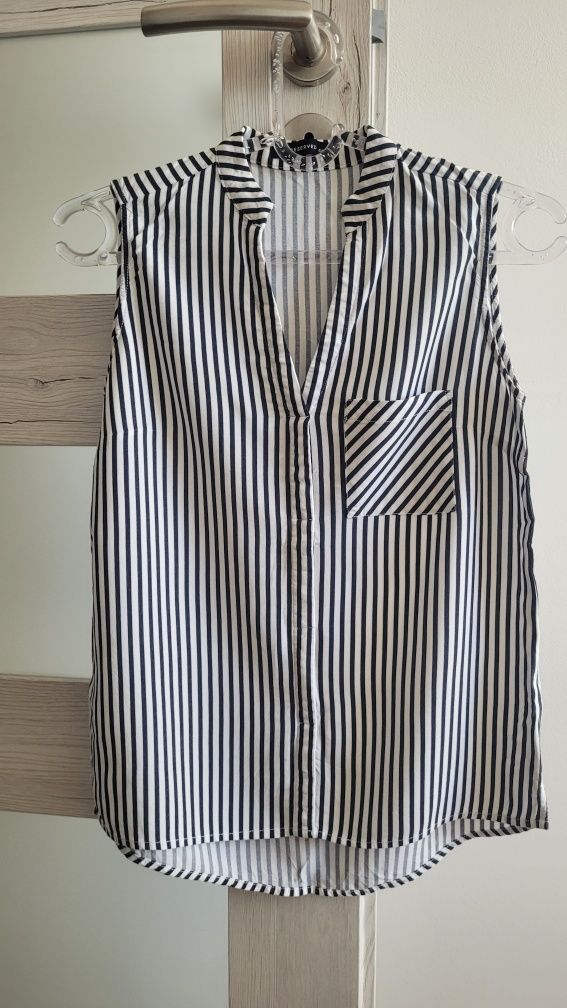 Koszulowa bluzka w paski Reserved