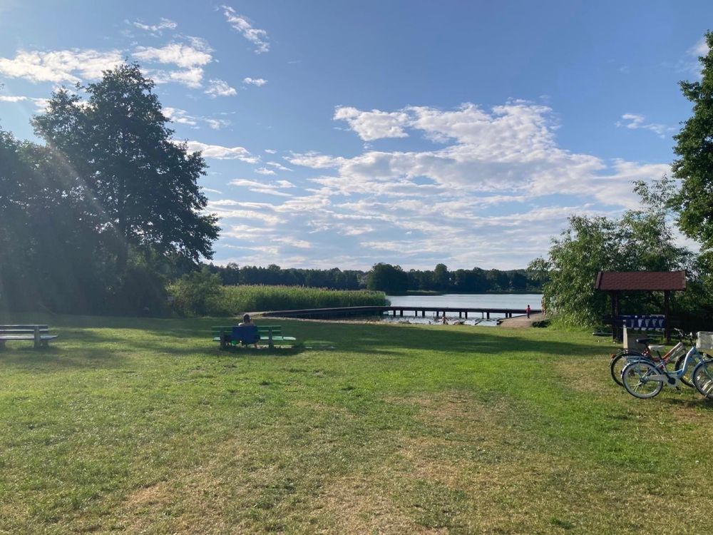 Domek na Mazurach, domek drewniany, las, Mazury, cisza, Mrągowo