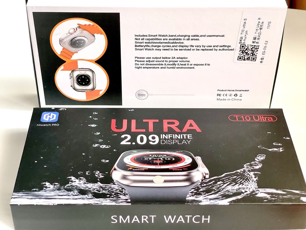 [NOVO] Smartwatch T10 Ultra 49mm (Prata/Preto)