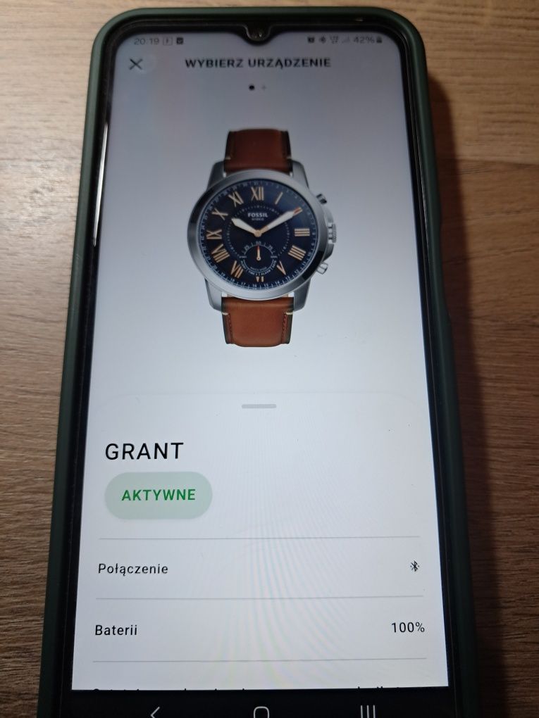 Zegarek Fossil Q hybrid Grant Smartwatch