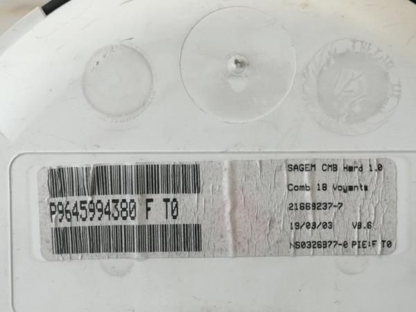 Quadrante / painel de instrumentos CITROËN C3 I (FC_)