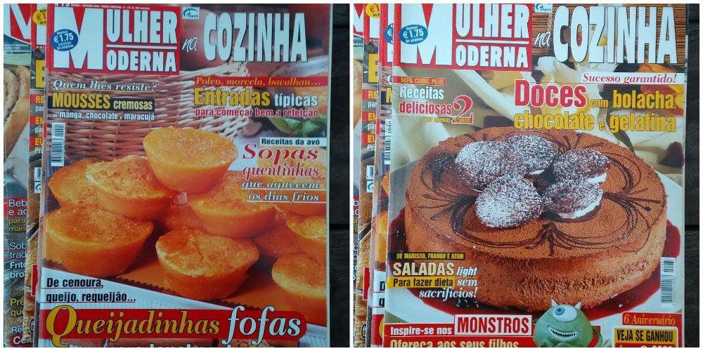 Conjunto de revistas com receitas (onze), Mulher moderna na cozinha