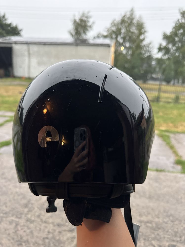 Kask jezdziecki kep czarny