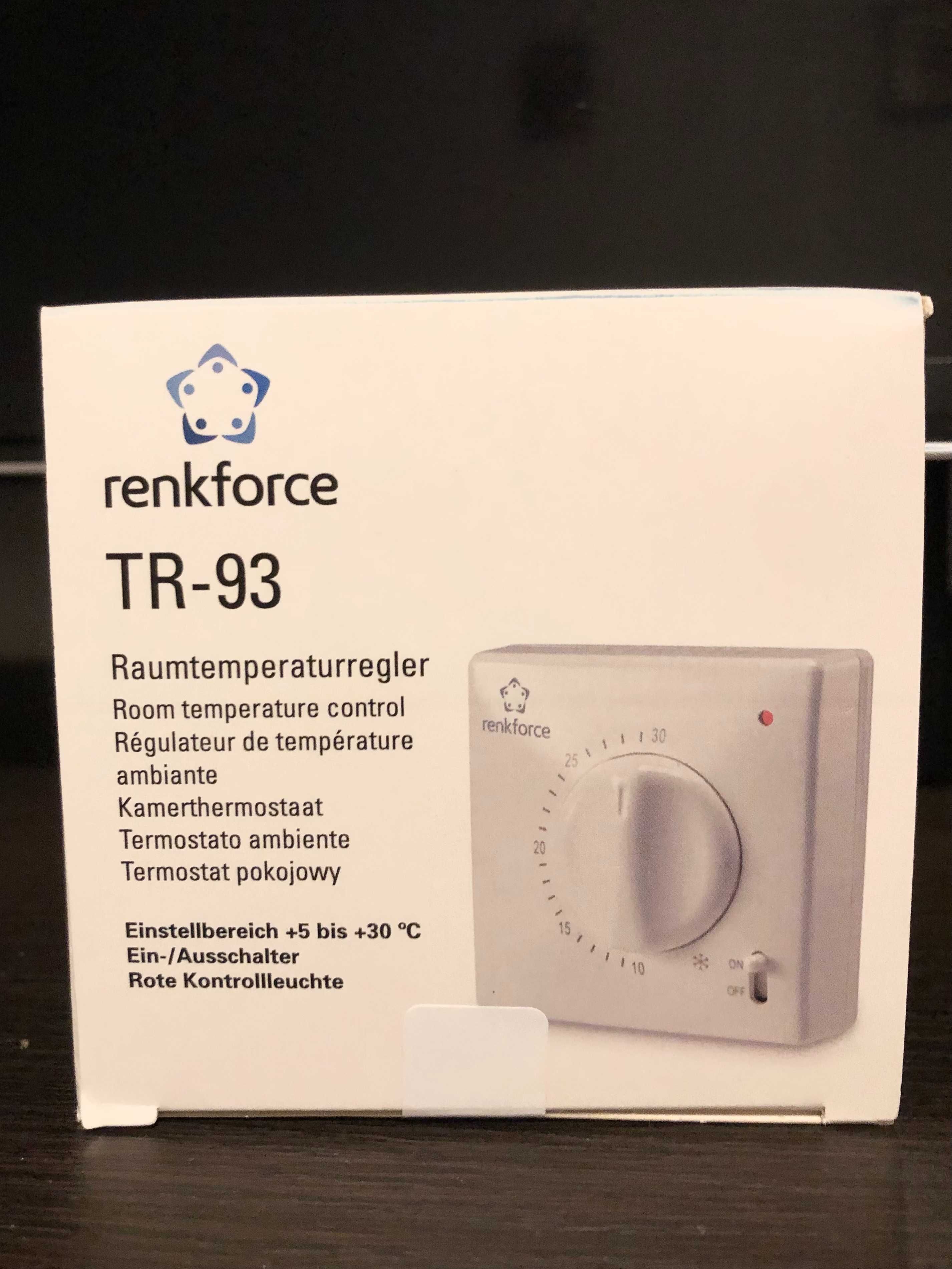 Termostat pokojowy regulator temperatury nadtynkowy TR-93
