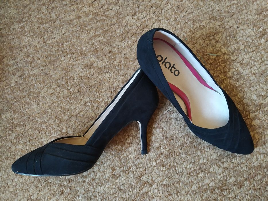 Туфлі жіночі чорні замш, 36 р.