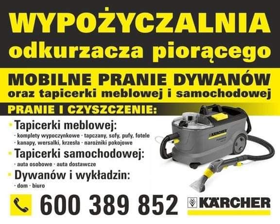 Wynajem wypożyczalnia • odkurzacza piorącego i myjki ciśnieniowej k5