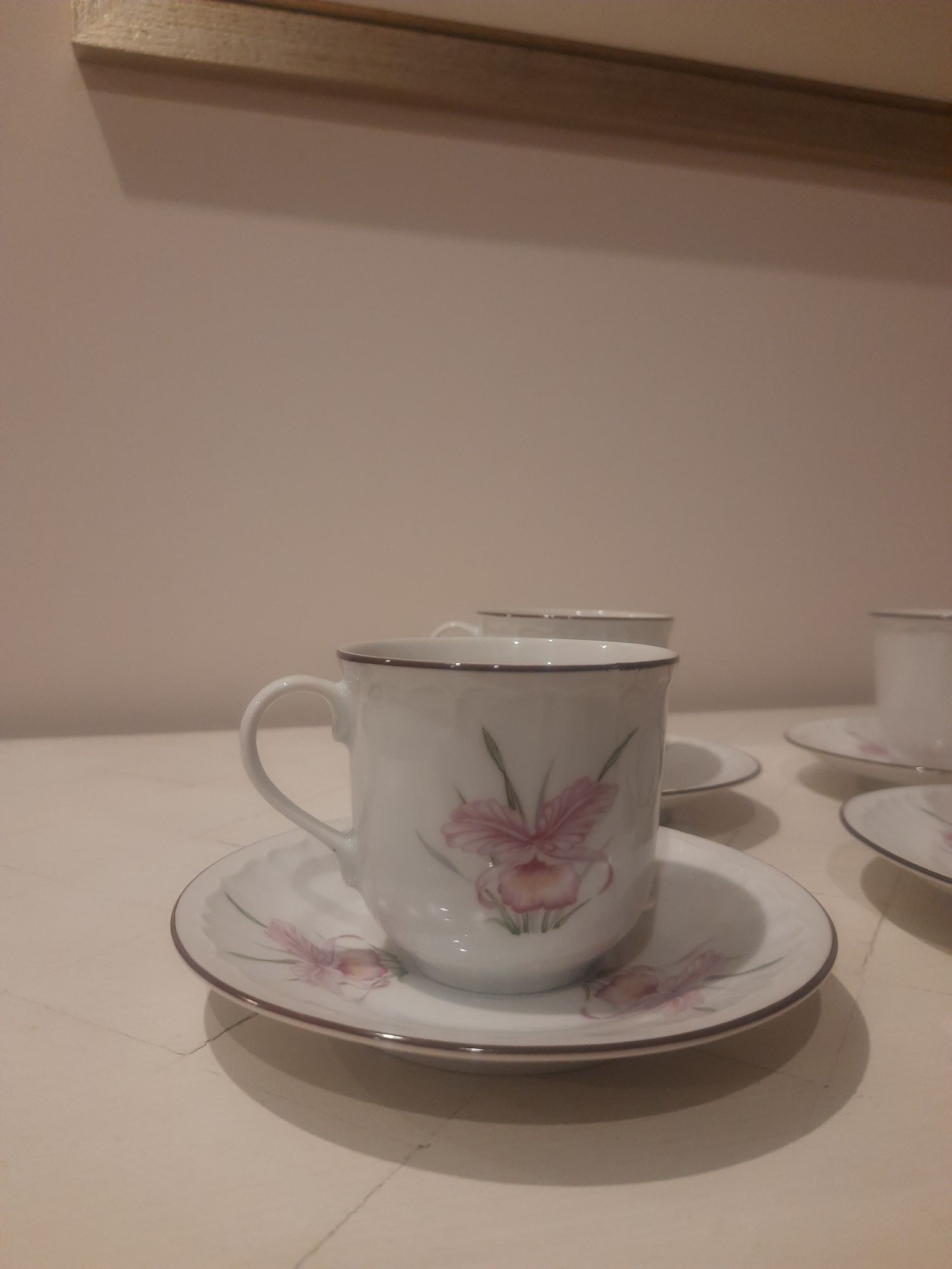 Porcelanowa filiżanka ze spodkiem duo do kawy Bogucice