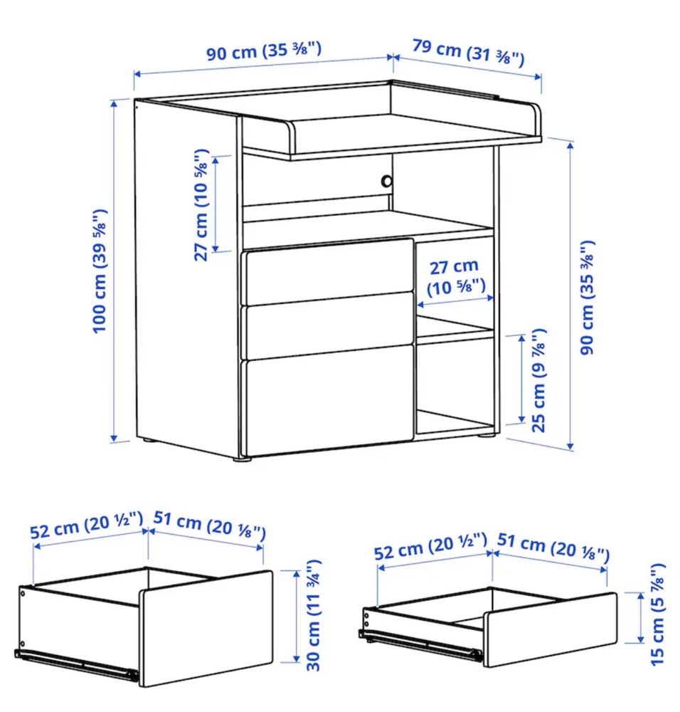 Smastad IKEA trocador/secretaria