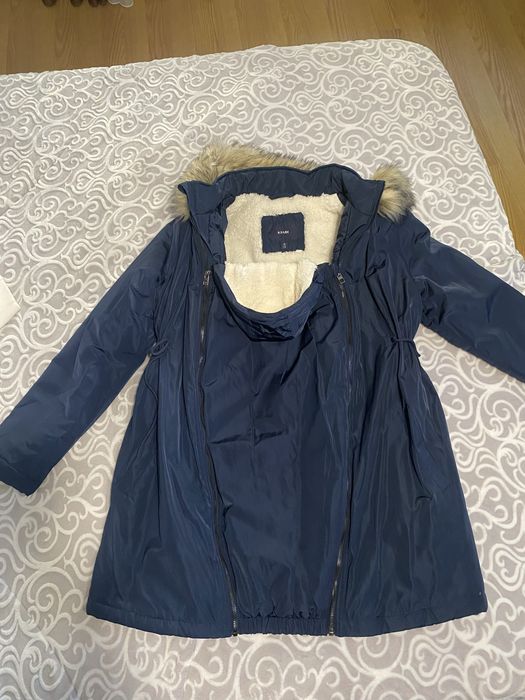 Parka de maternidade - Azul