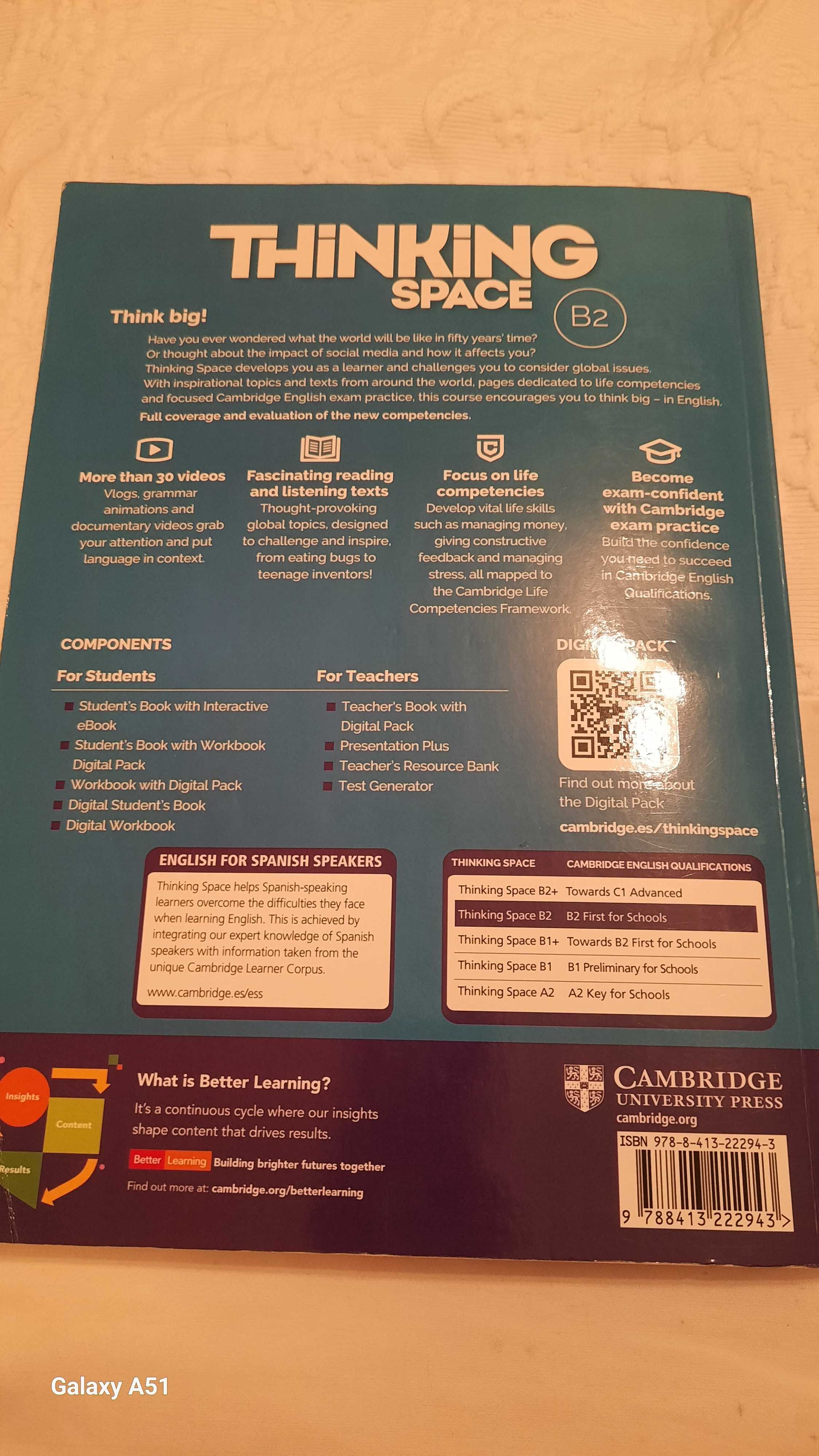 Livro Cambridge School B2 thinking space