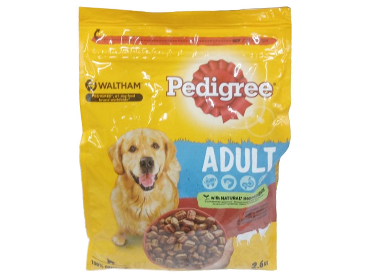 Pedigree Adult 2,6kg Sucha karma wołowina z drobiem