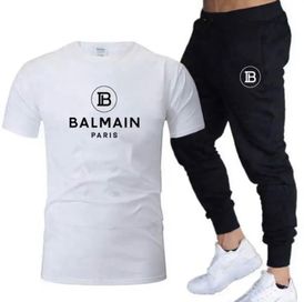Nowy komplet: t-shirt + spodnie Balmain M,L