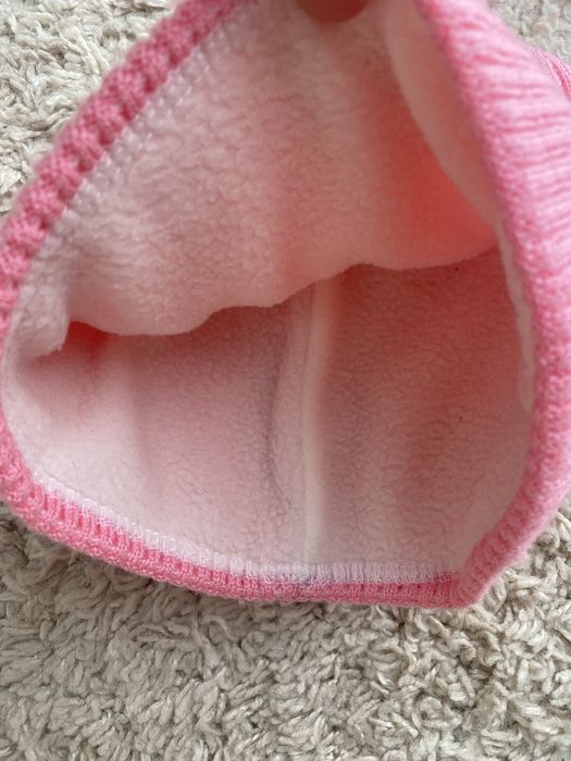 Шапка з хомутом для дівчинки