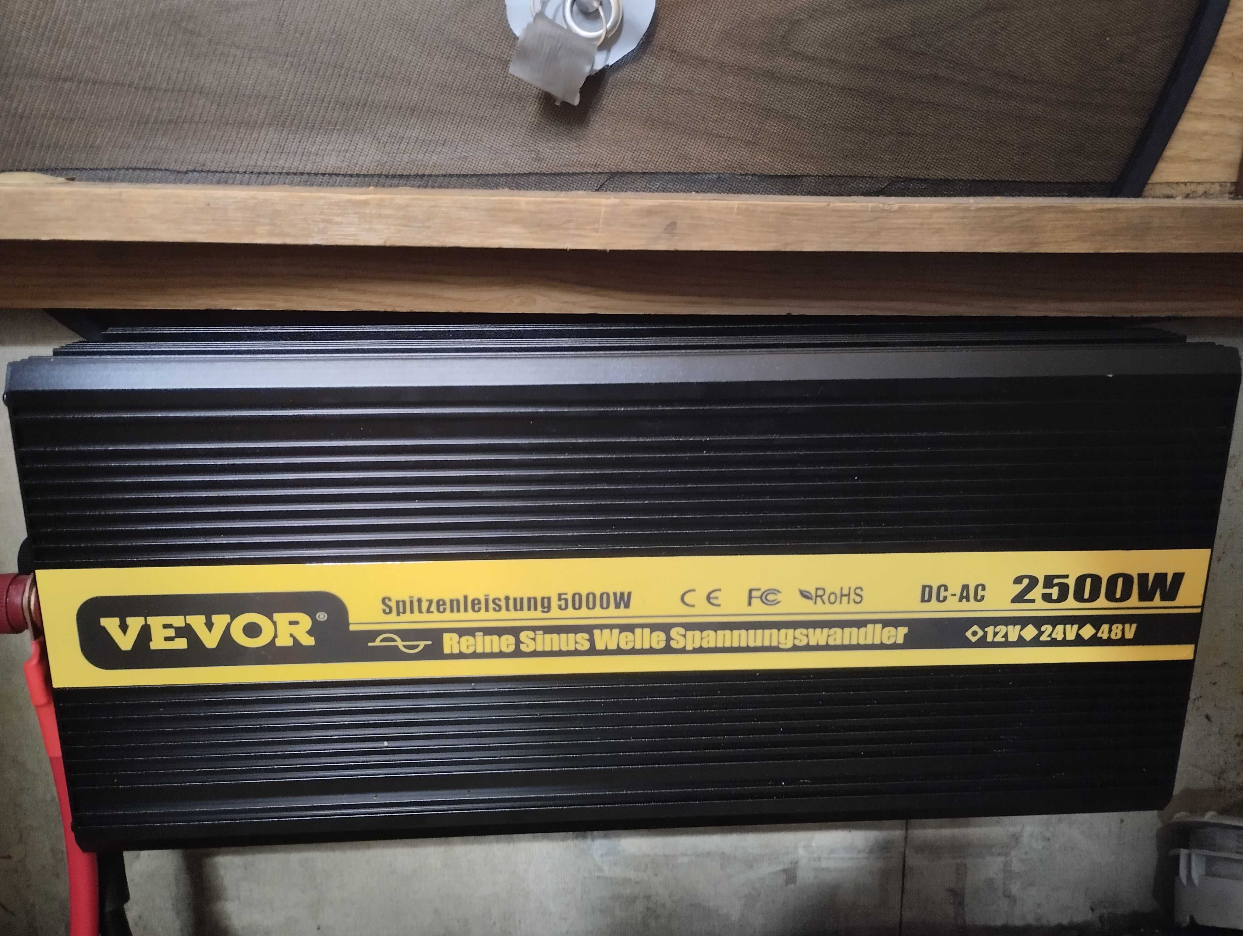 Inverter 12v 220v 2500w onda senoidal pura Vevor