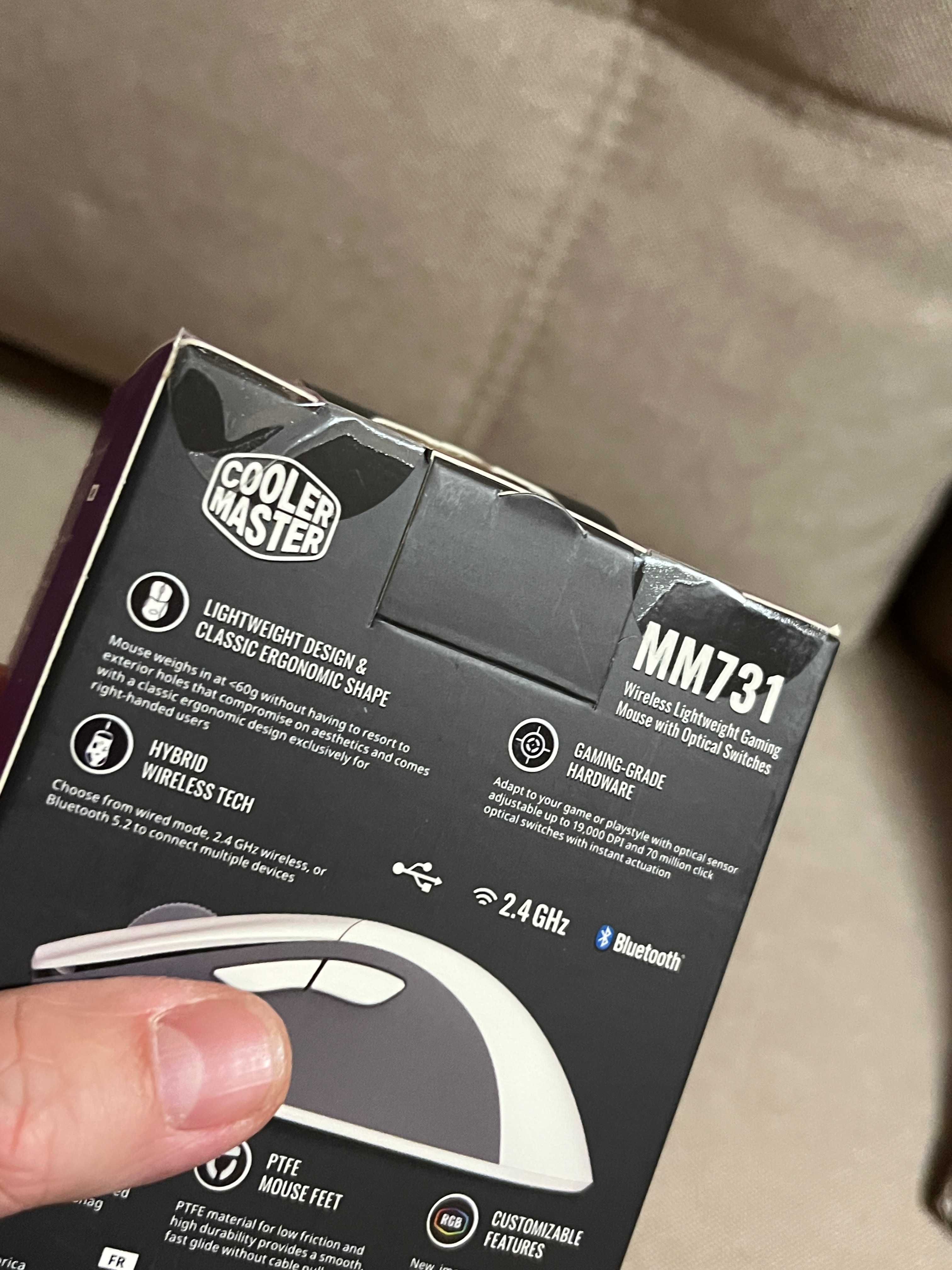 Cooler Master MM731 Wireless Gaming Mouse White 2.4GHz/Bluetooth