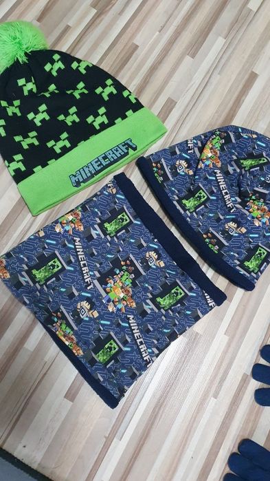 czapks szalik chlopiecy minecraft