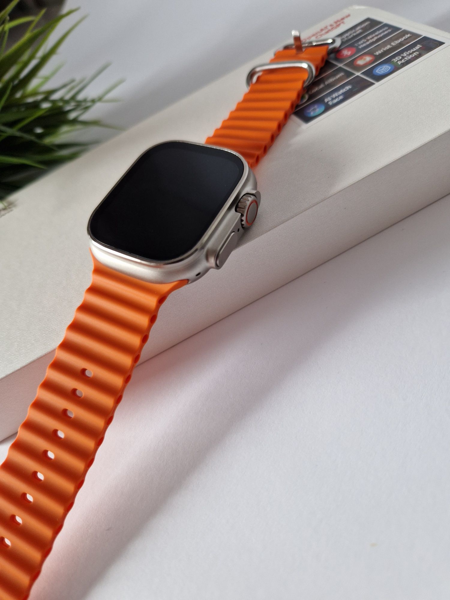 Watch Hk9 ultra 2 max, amoled, pełny nowy komplet