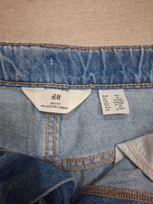 Spodnie chłopiec jeans baggy h&m 140cm